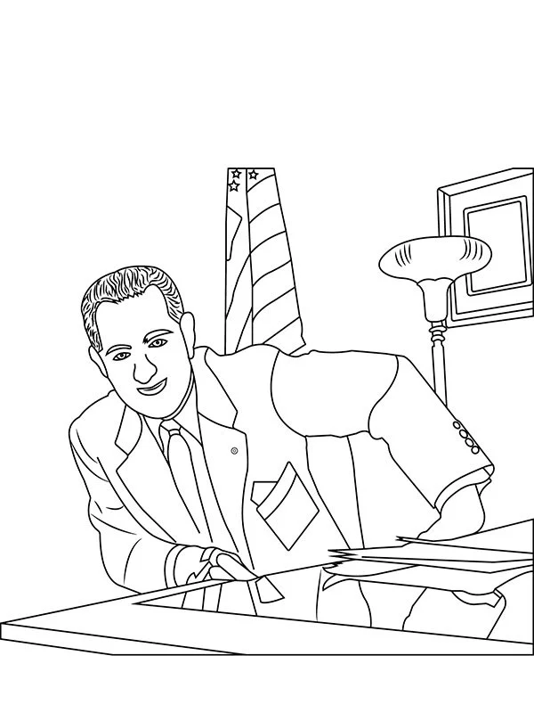 U S Presidents Coloring Pages 23