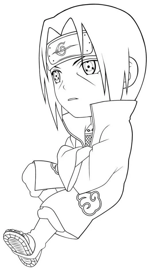 Uchiha Itachi Para Colorear 2