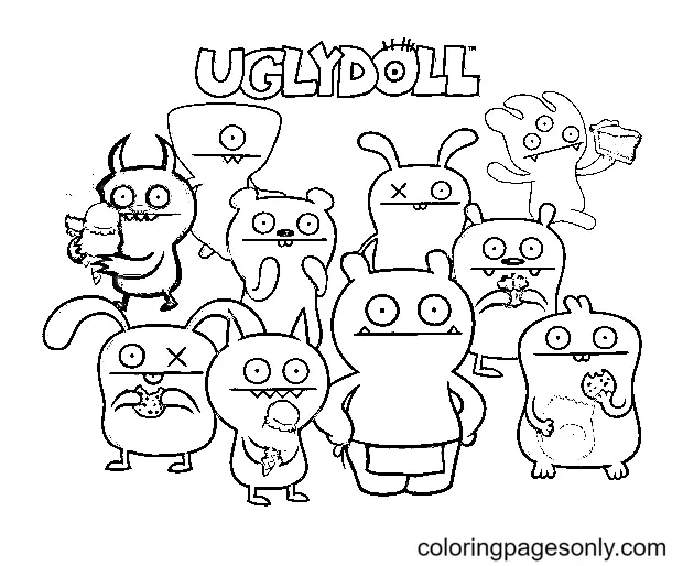 Desenhos de UglyDolls Para Colorir 1
