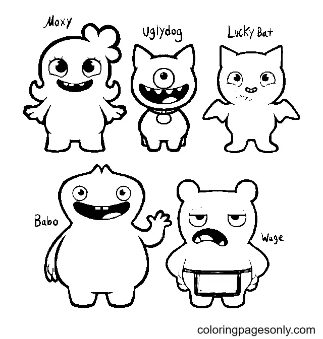 Desenhos de UglyDolls Para Colorir 5