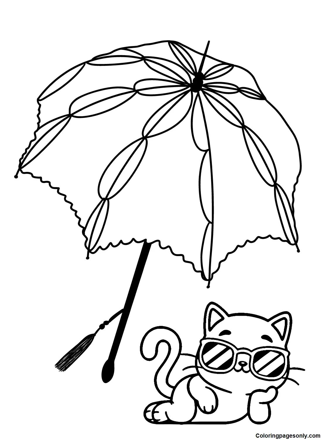 Umbrella Coloring Pages 15