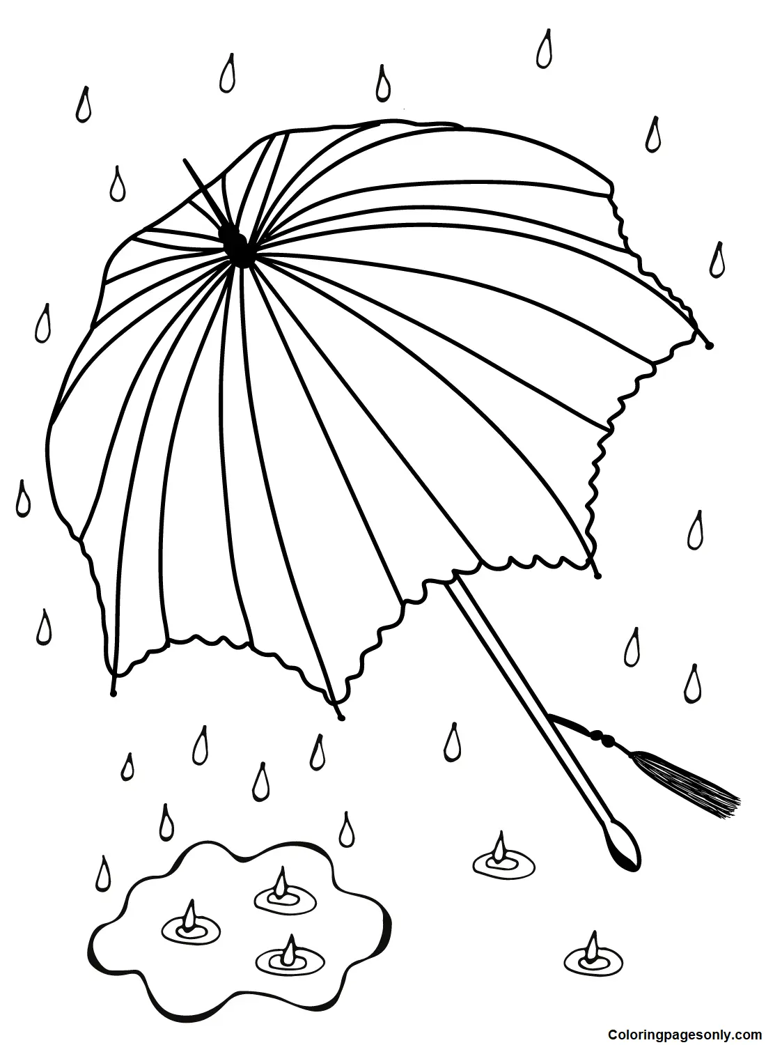 Umbrella Coloring Pages 3