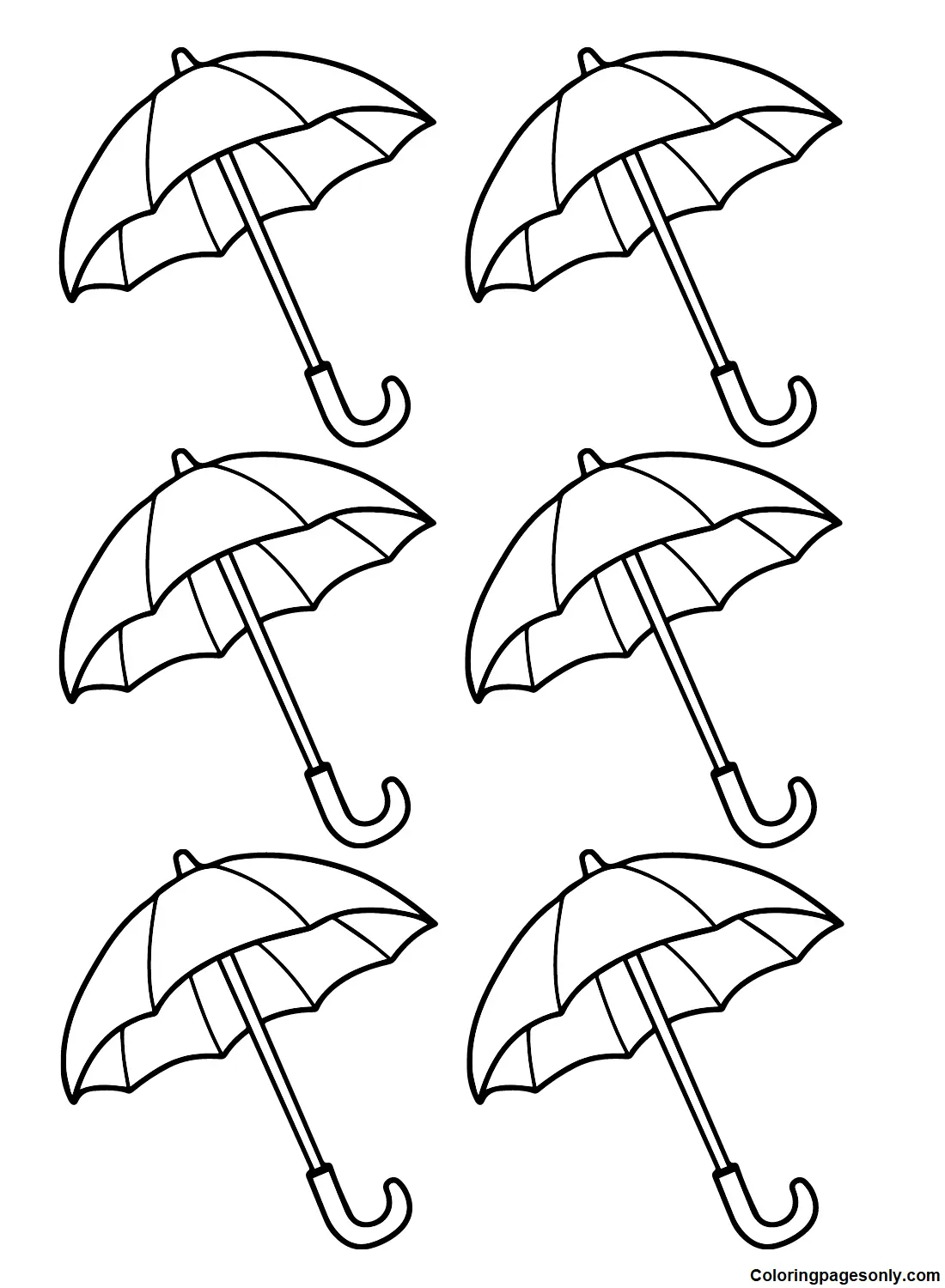 Umbrella Coloring Pages 4