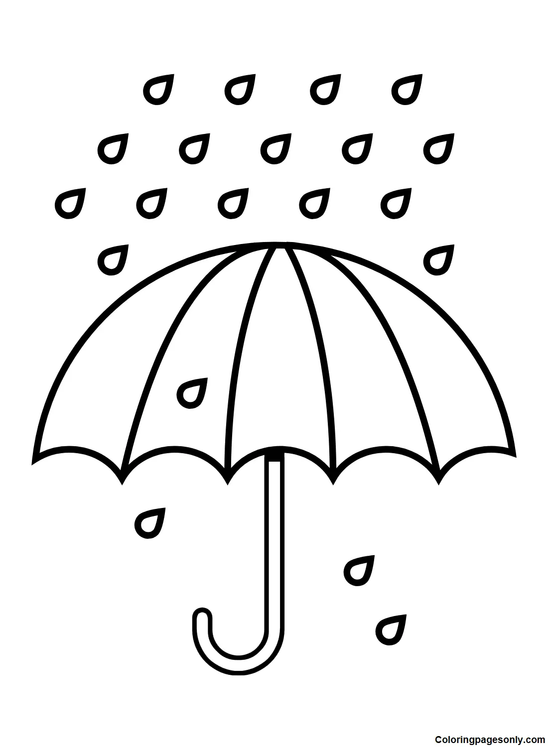 Umbrella Coloring Pages 5