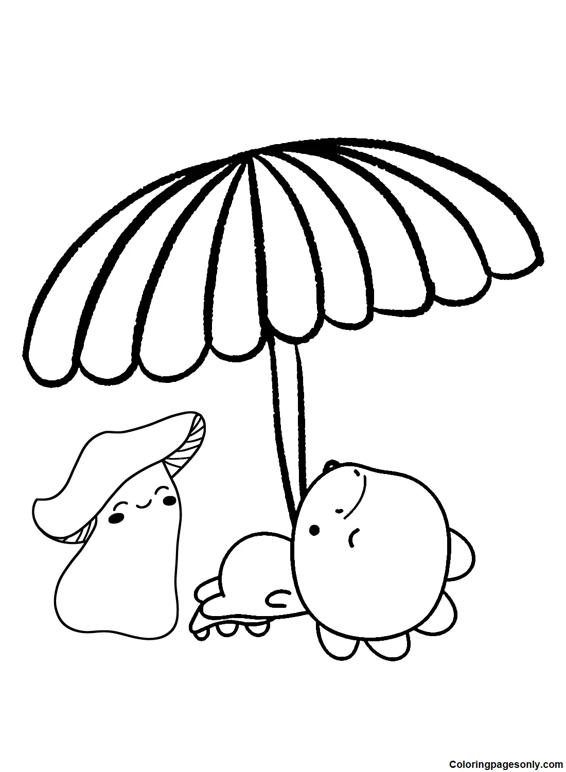 Umbrella Coloring Pages