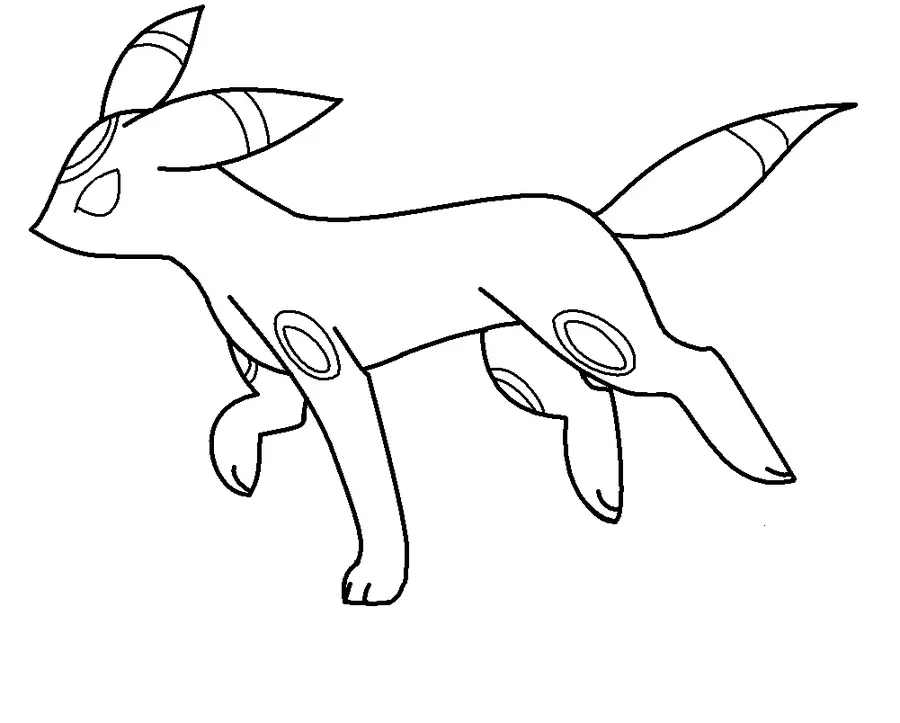 Umbreon Coloring Pages 11