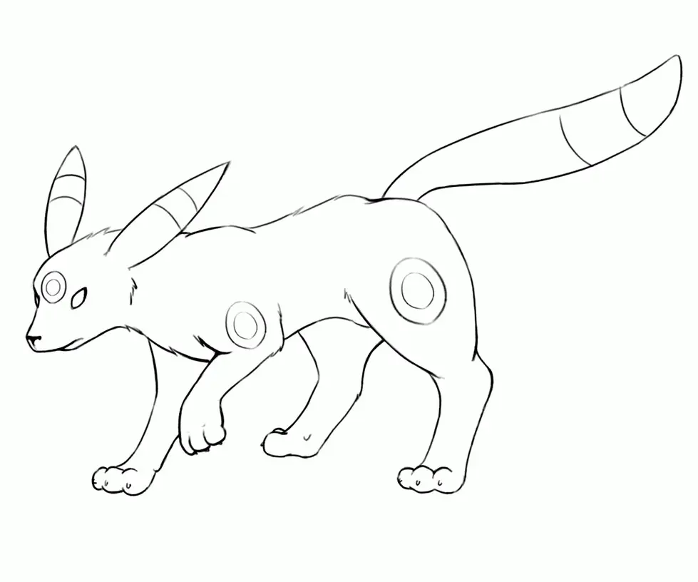 Umbreon Coloring Pages 12