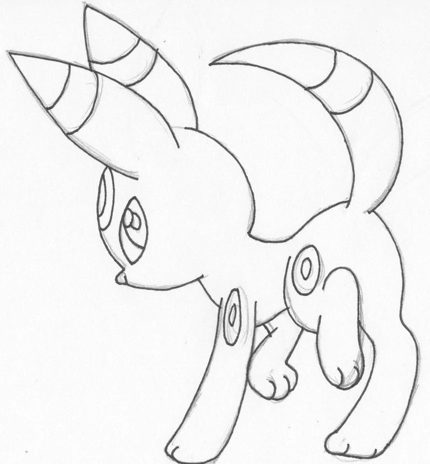 Umbreon Coloring Pages 13