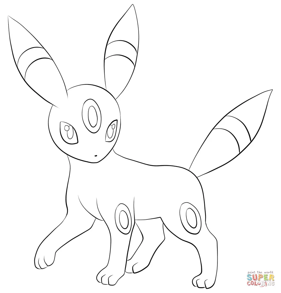 Umbreon Coloring Pages 2