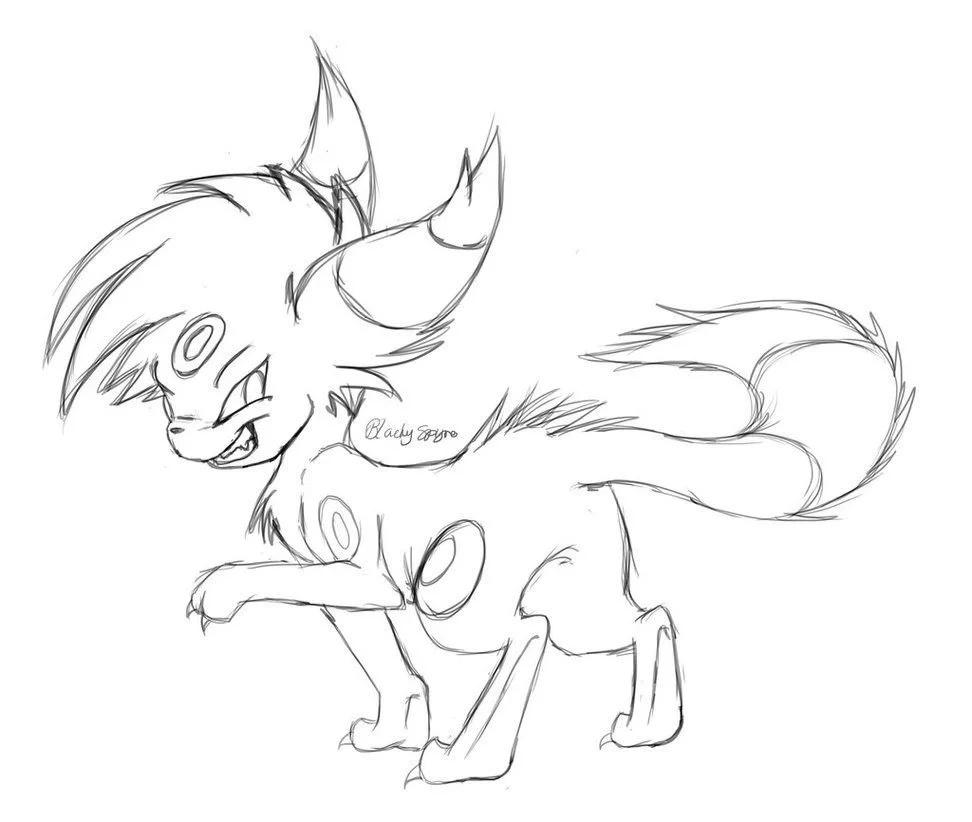 Umbreon Coloring Pages 24