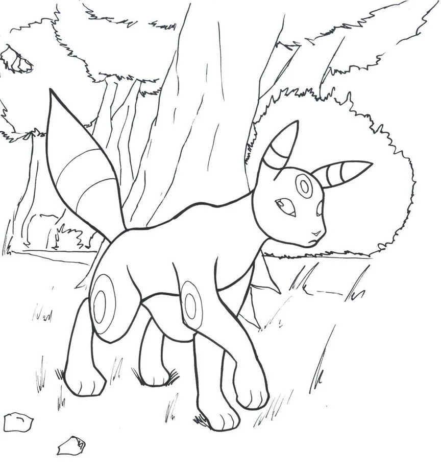 Umbreon Coloring Pages 28