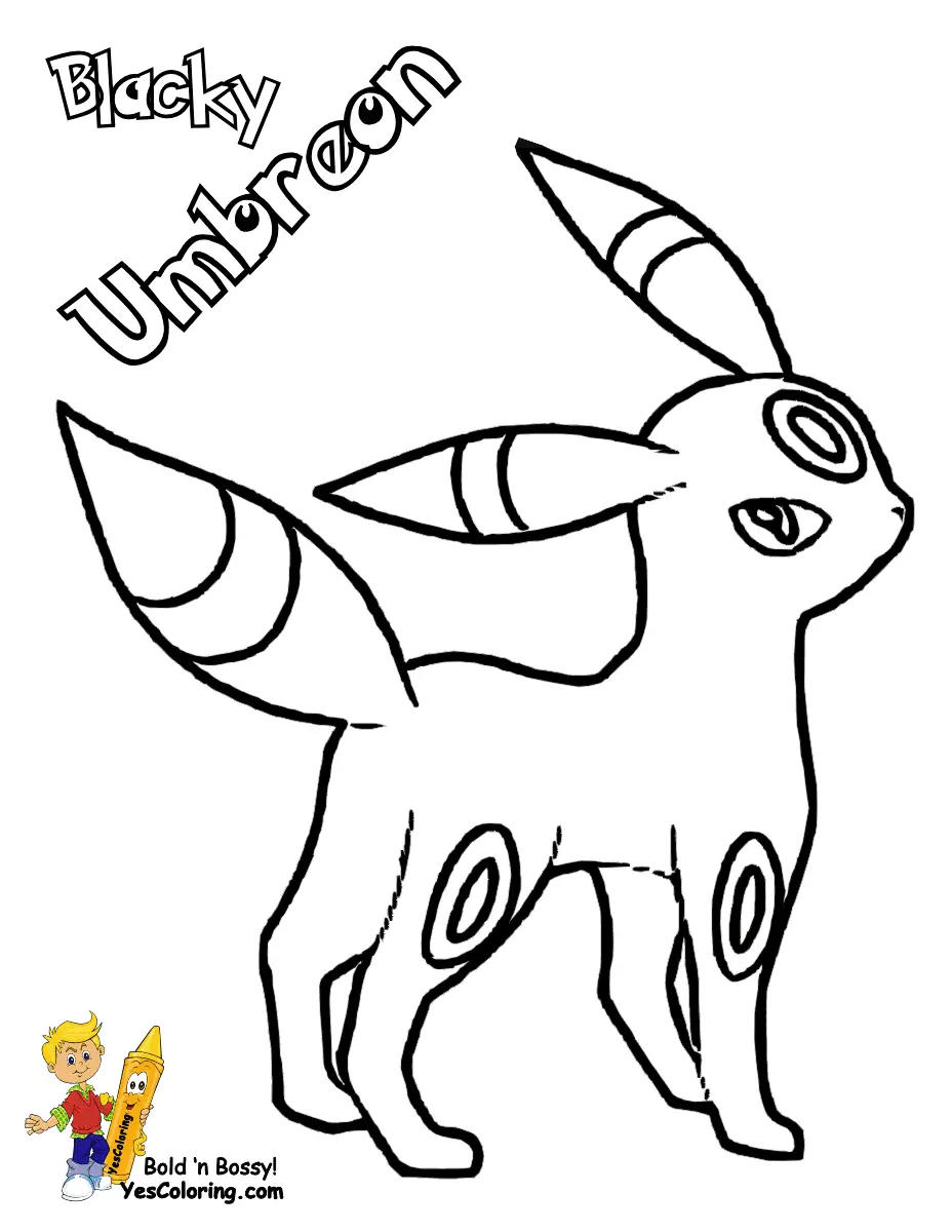 Umbreon Coloring Pages 31