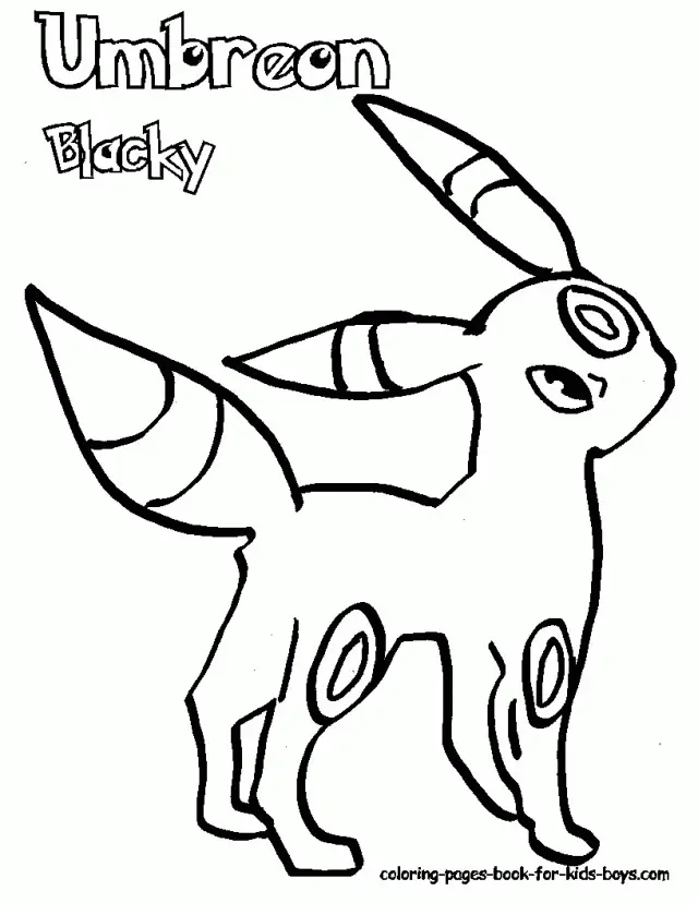 Umbreon Coloring Pages 5
