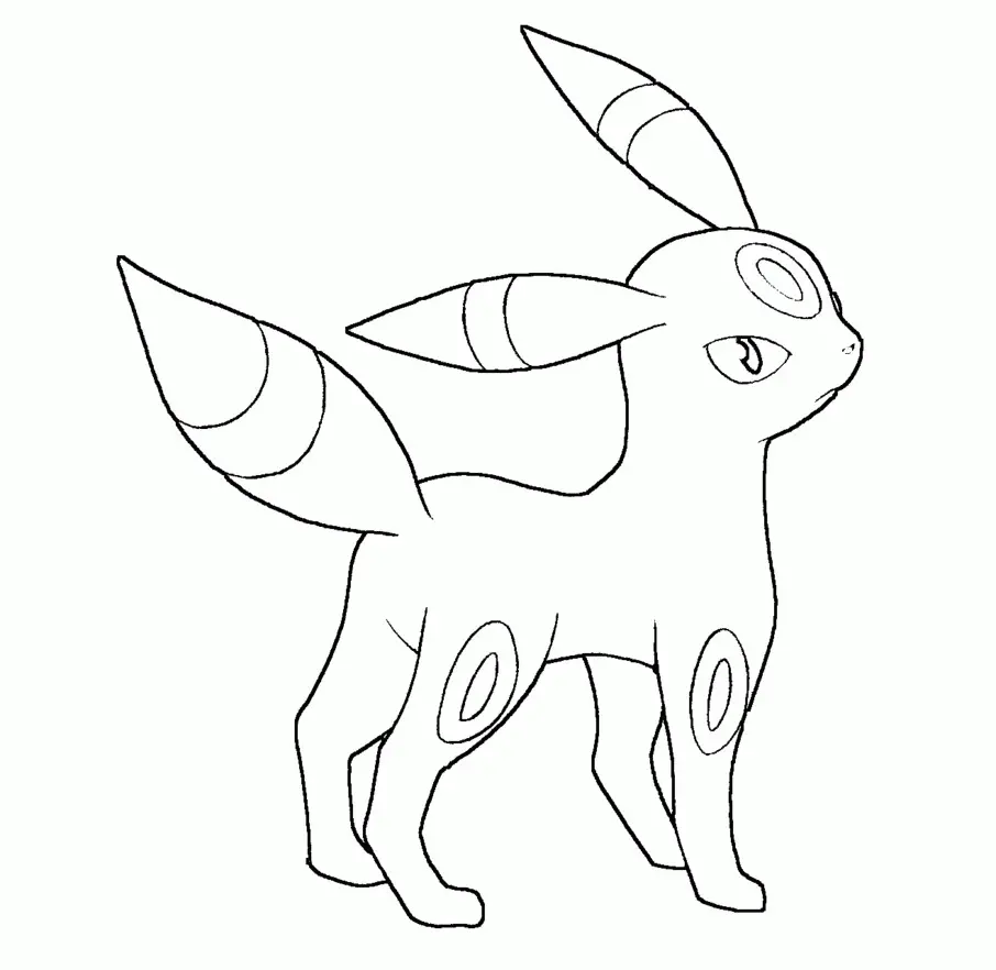 Umbreon Coloring Pages 6