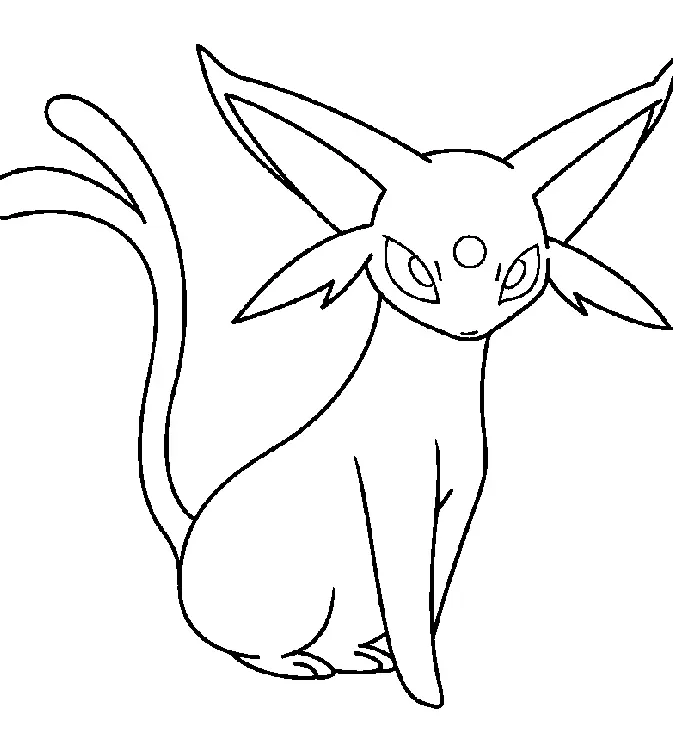 Umbreon Coloring Pages 8