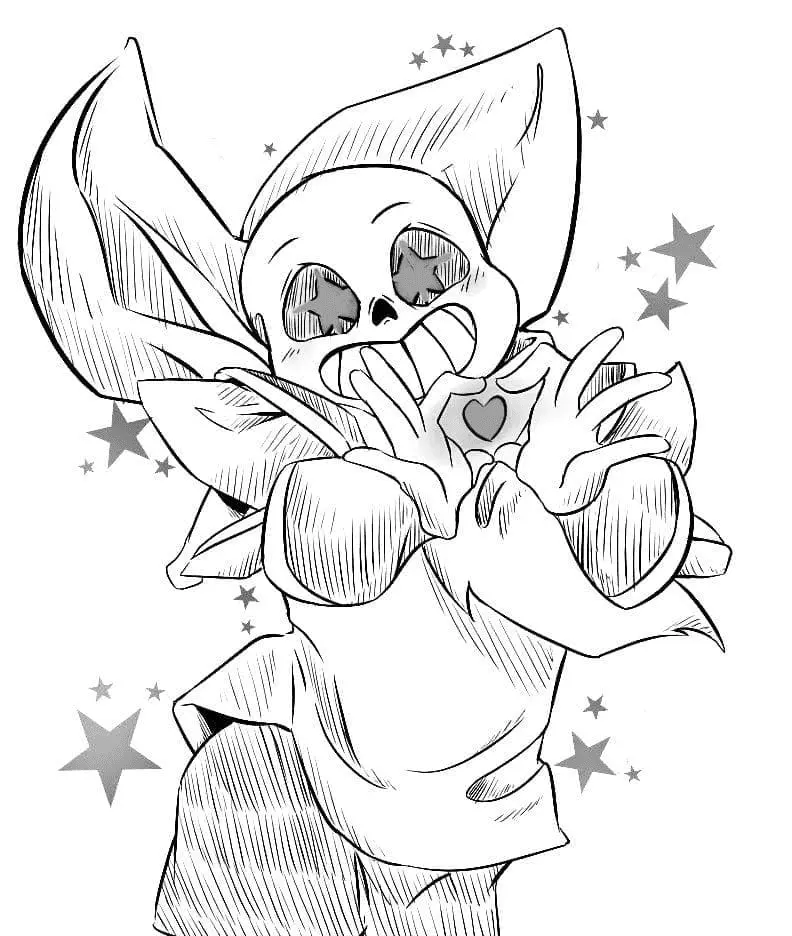 Undertale Coloring Pages 16