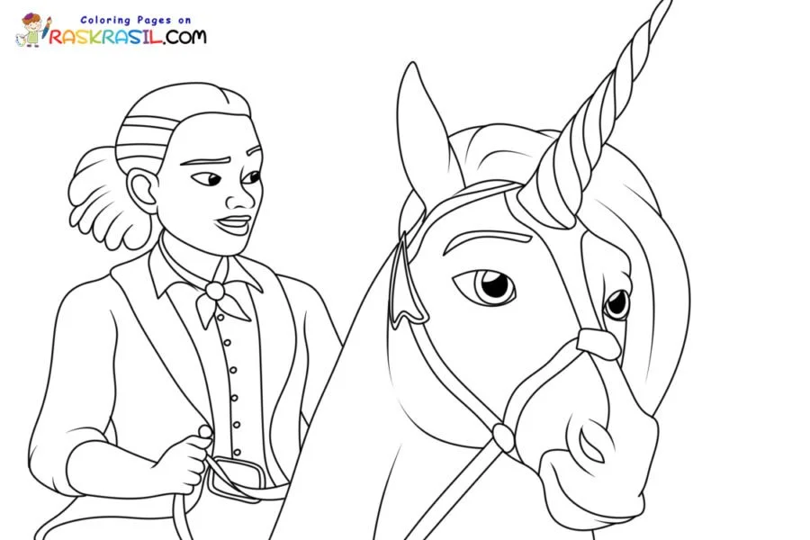 Academia Unicornios Para Colorear 4