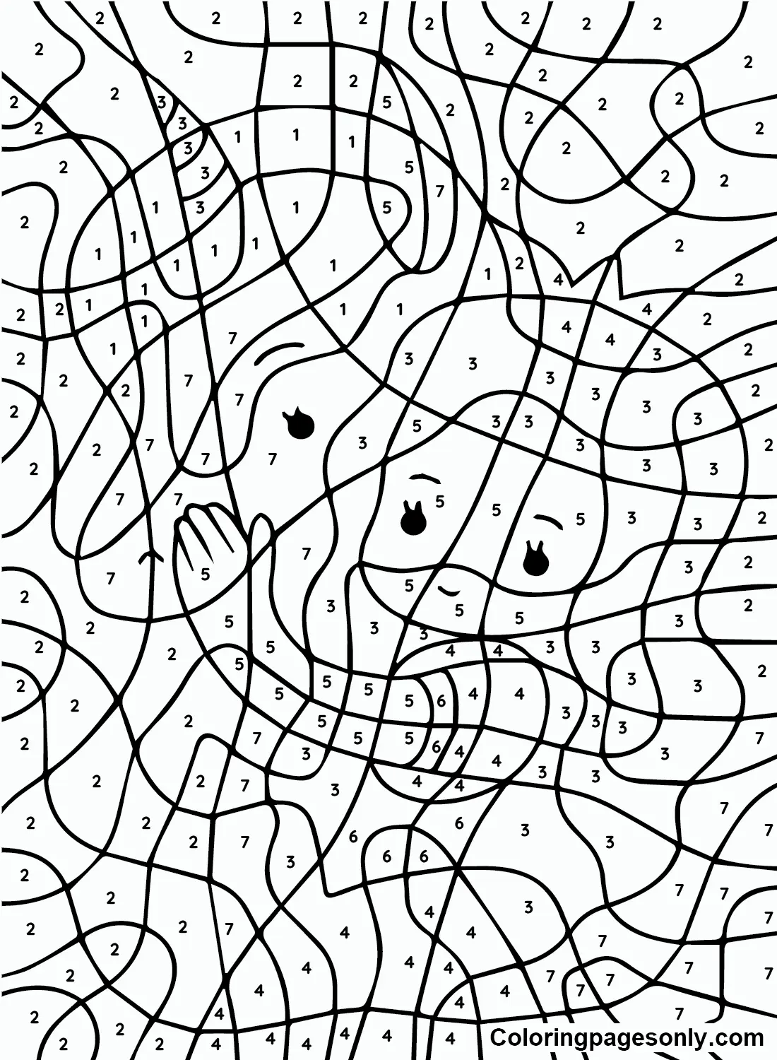 Unicorn Color By Number Coloring Pages 17