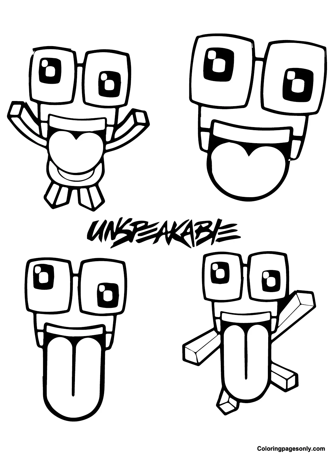 Unspeakable Ausmalbilder 4