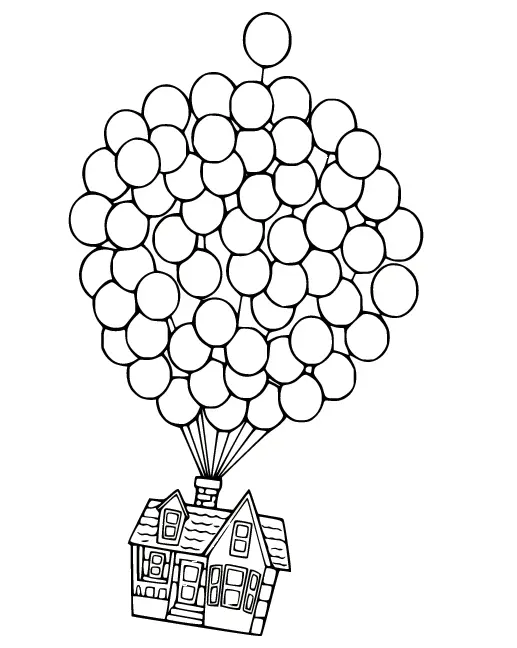 Up Coloring Pages 1