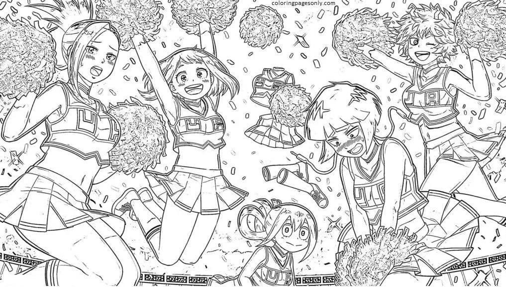 Uraraka Para Colorear 21