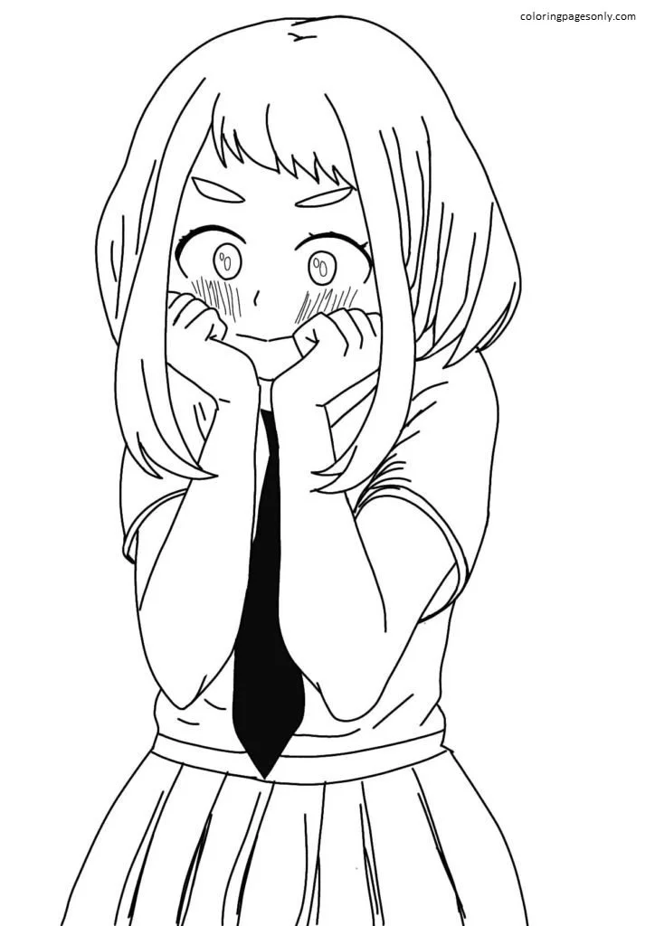 Uraraka Ausmalbilder 32