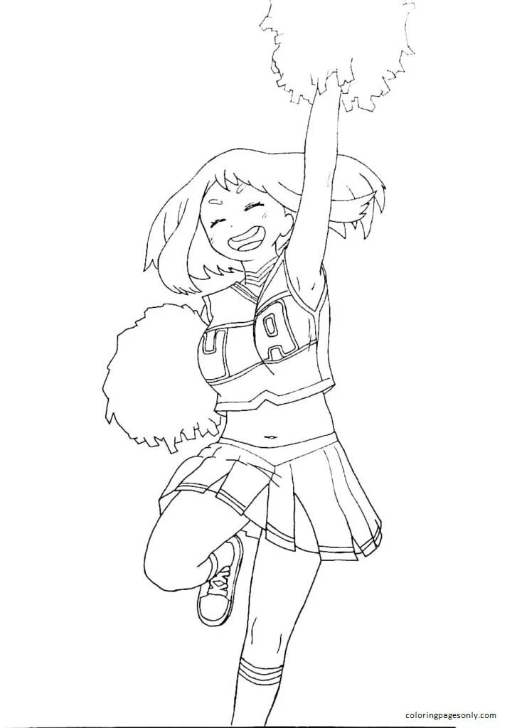Uraraka Para Colorear 60