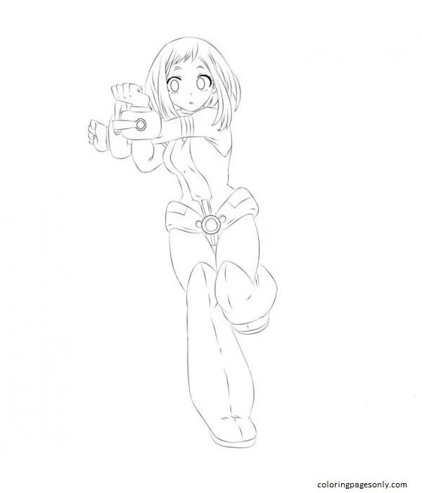 Uraraka Ausmalbilder 65