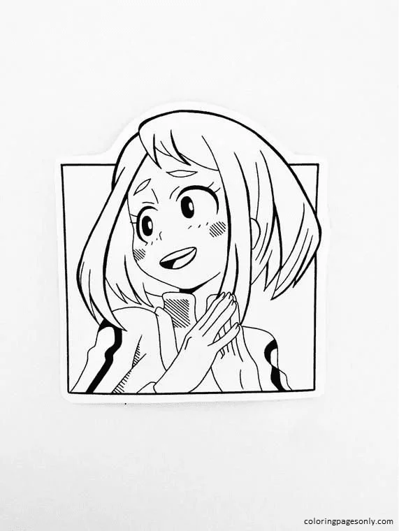 Uraraka Para Colorear 70