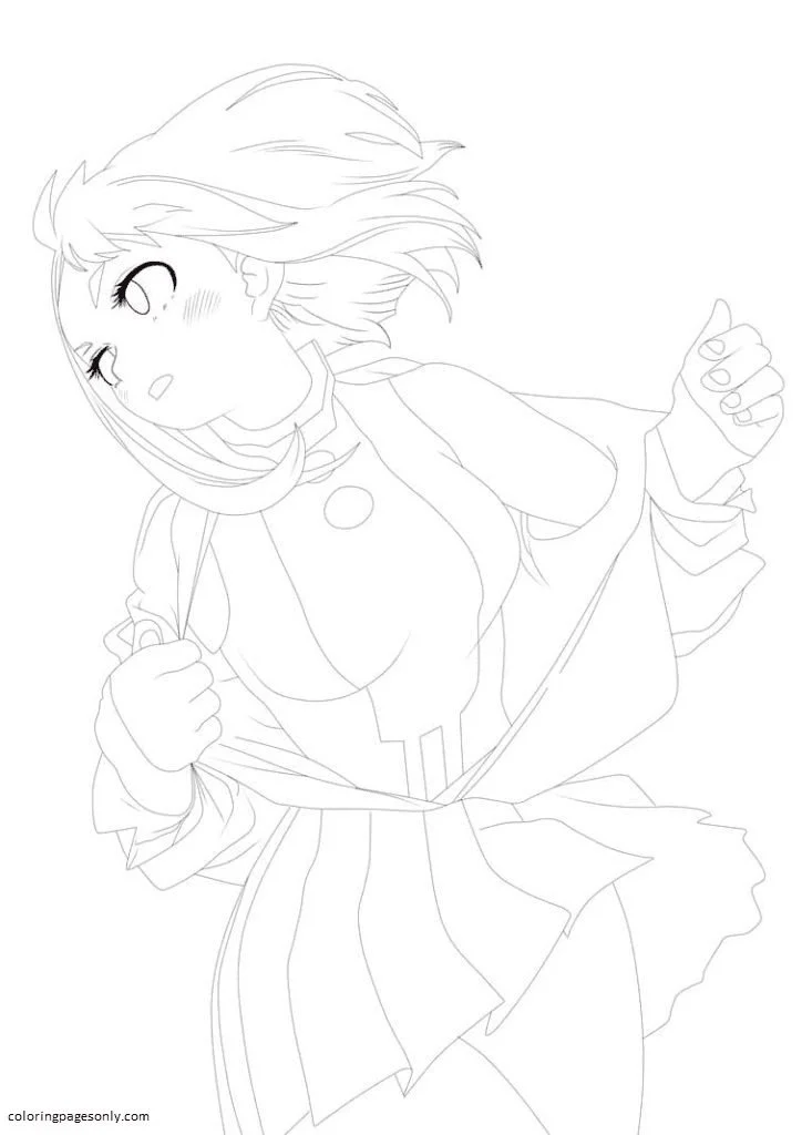 Uraraka Ausmalbilder 75