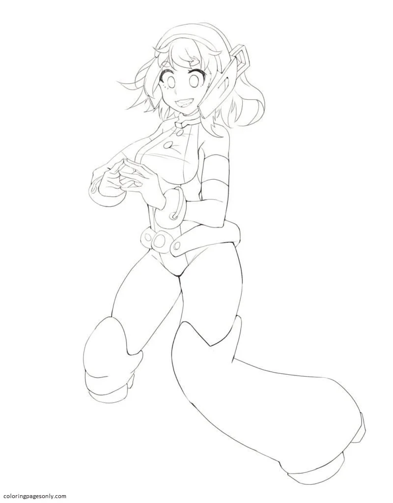 Uraraka Para Colorear 80