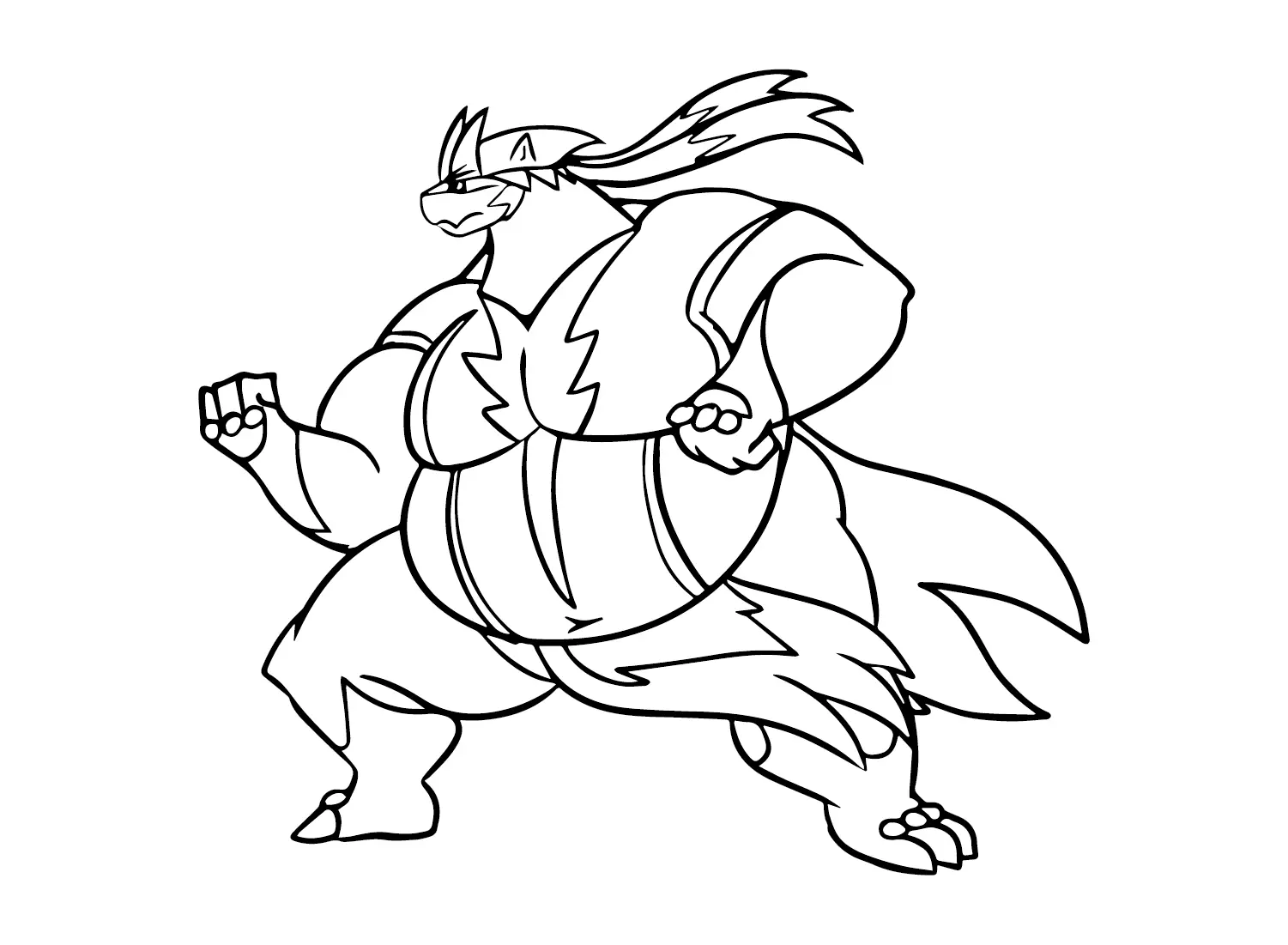 Urshifu Para Colorear