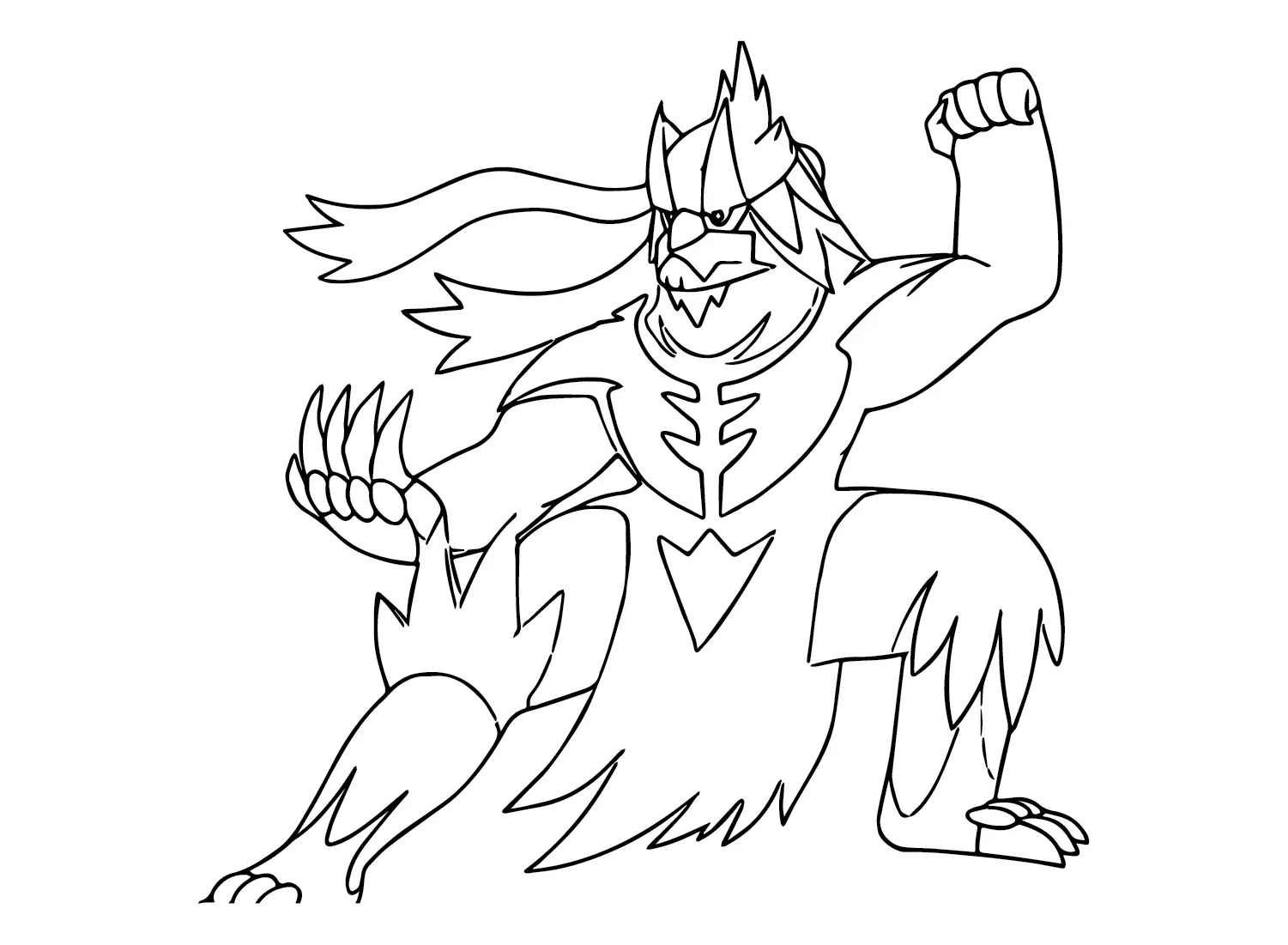 Urshifu Ausmalbilder 2