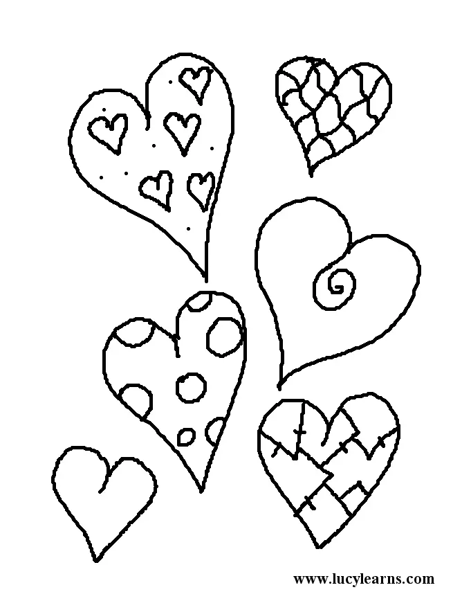 Desenhos de Coracao Dos Namorados Para Colorir 6