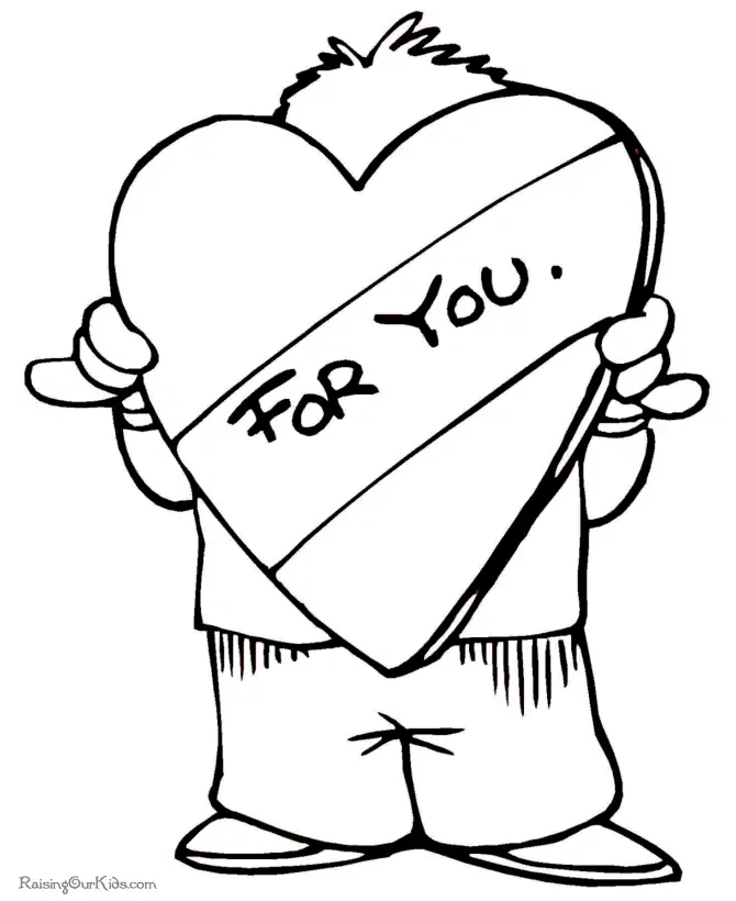 Valentines Days Coloring Pages 1
