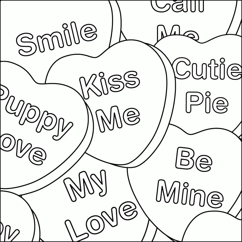 Valentines Days Coloring Pages 7