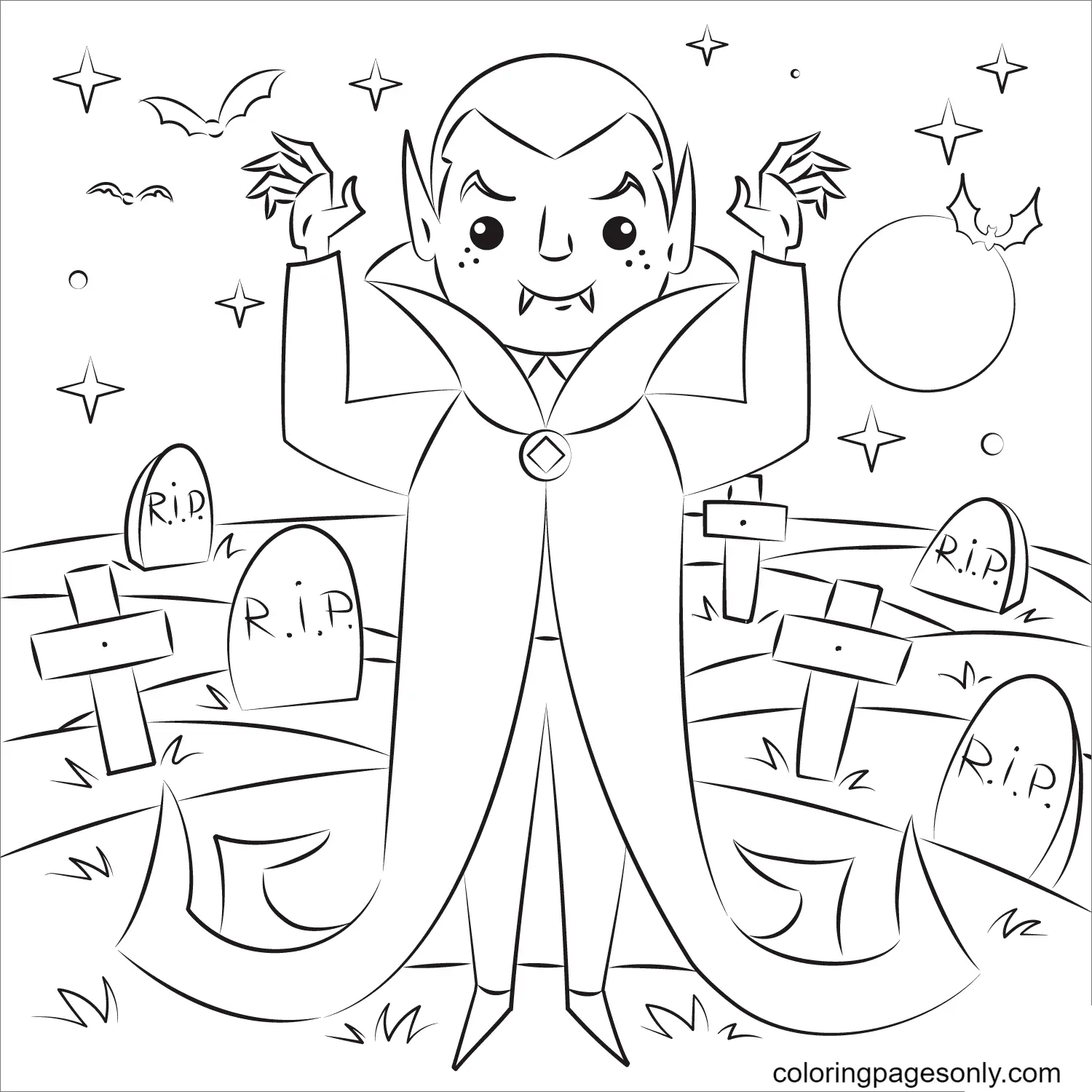Vampir Ausmalbilder 12