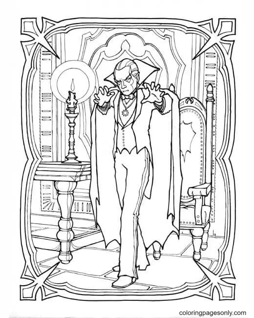 Vampir Ausmalbilder 27