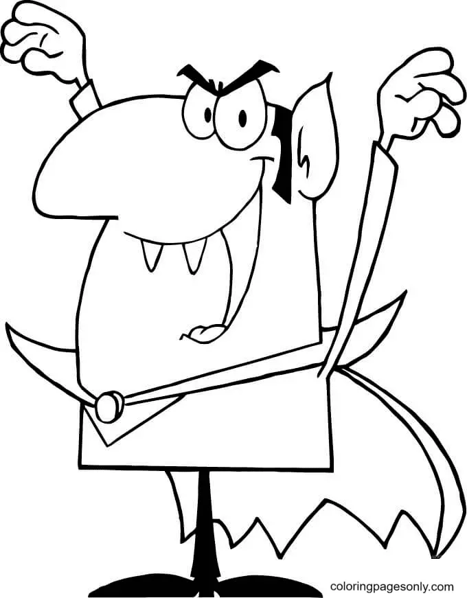 Vampir Ausmalbilder 64