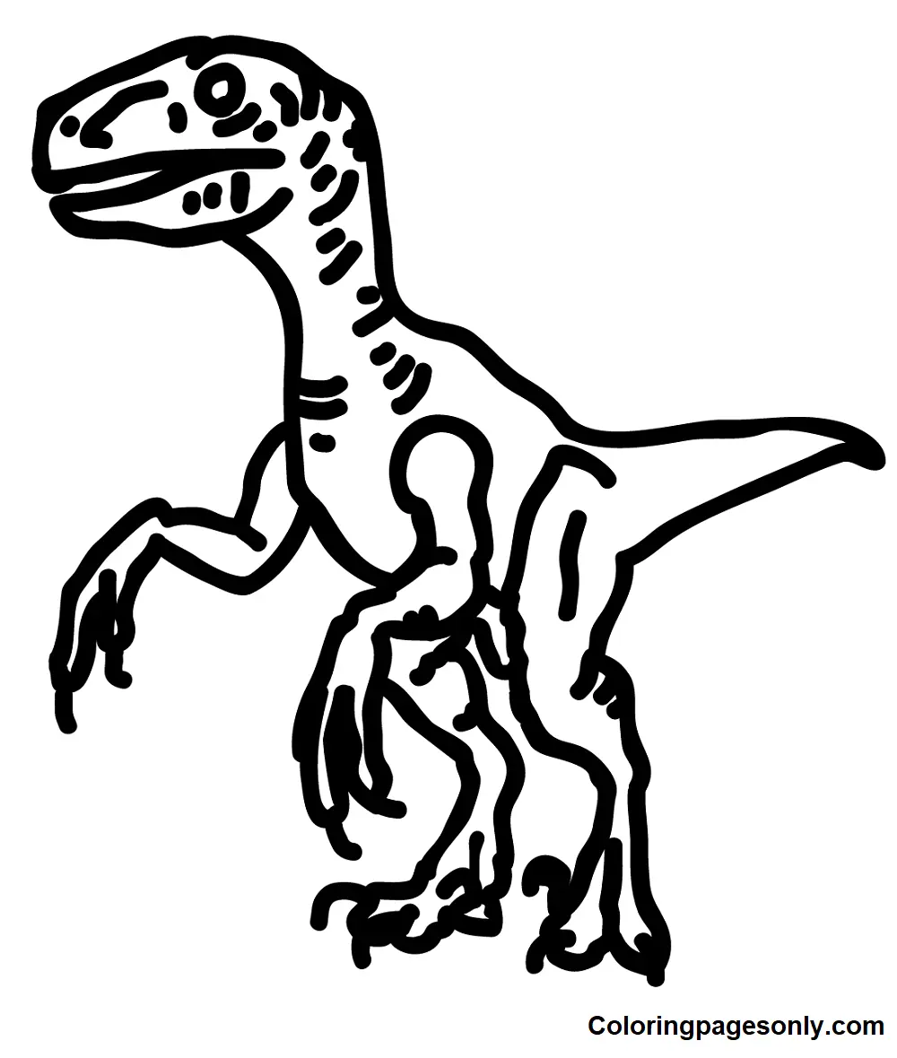 Velociraptor Ausmalbilder 21