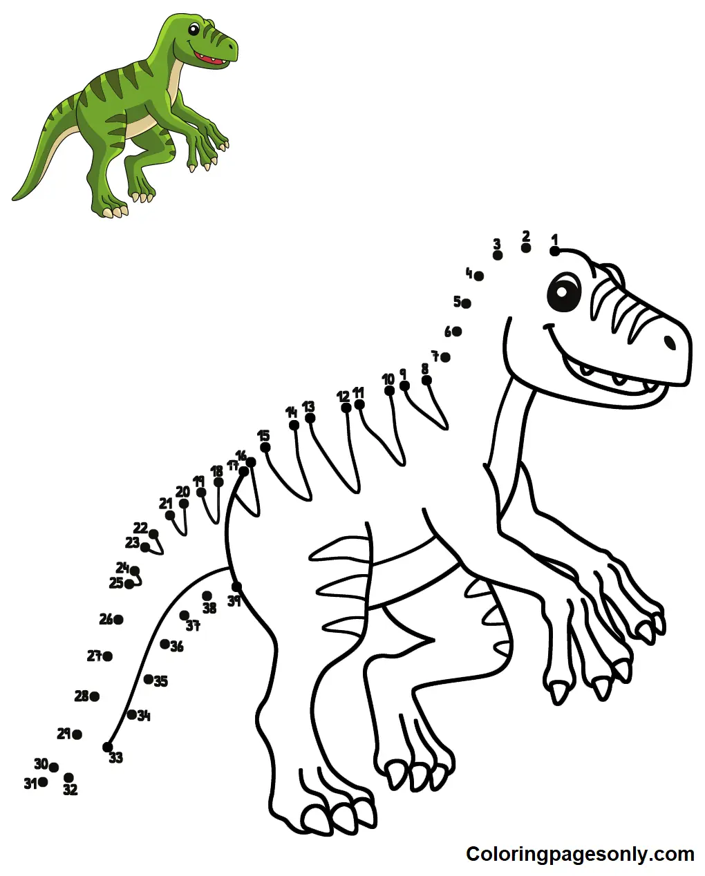 Velociraptor Ausmalbilder 28