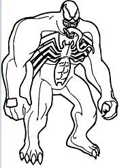 Desenhos de Venom Para Colorir 1
