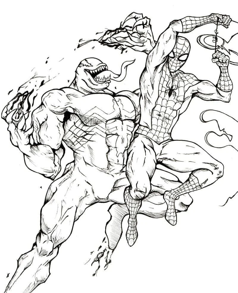 Desenhos de Venom Para Colorir 18