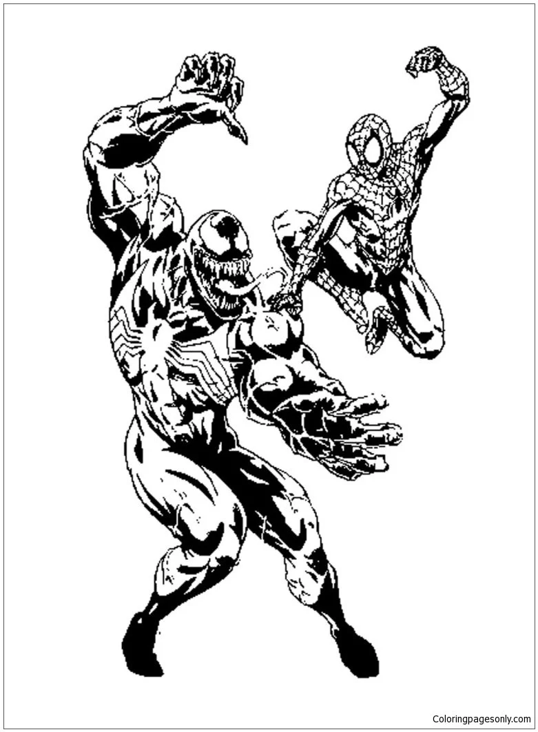 Desenhos de Venom Para Colorir 2