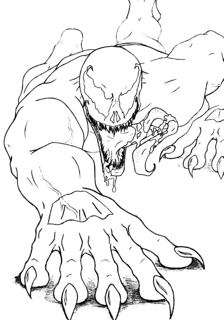 Desenhos de Venom Para Colorir 20