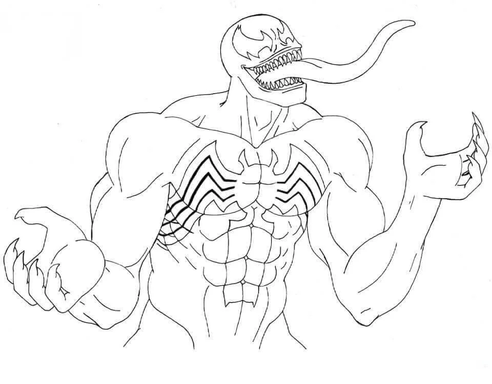 Desenhos de Venom Para Colorir 23
