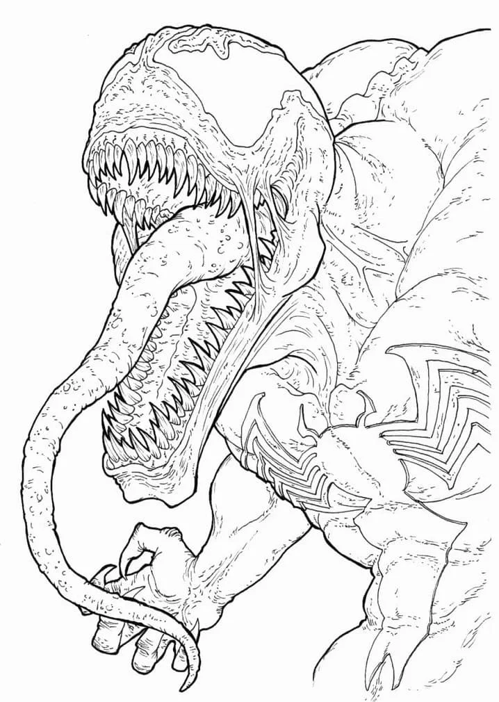 Desenhos de Venom Para Colorir 26