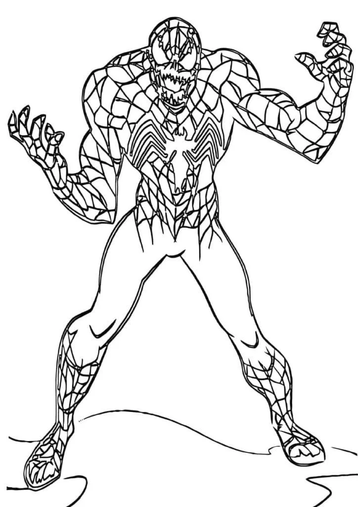 Desenhos de Venom Para Colorir 28