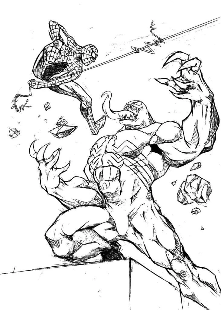 Desenhos de Venom Para Colorir 37