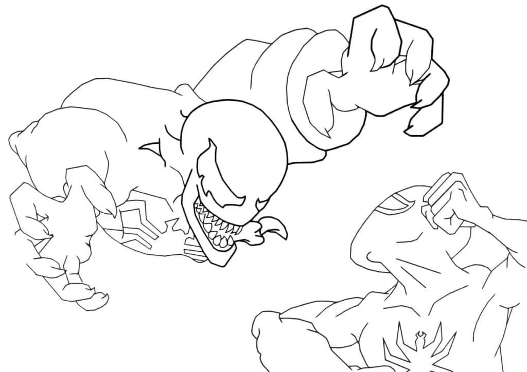 Desenhos de Venom Para Colorir 46
